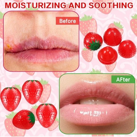 Strawberry Shaped Lip Balm - Picture 3 of 3